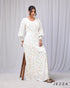 Enduring Grace: Smocked Cuff Ankle Dress 66701